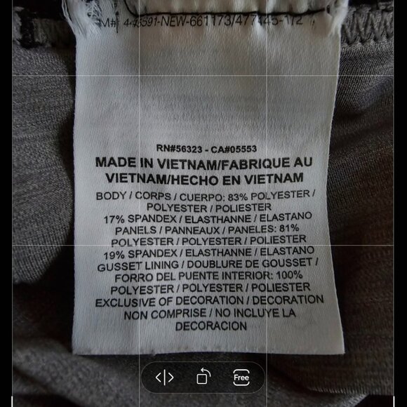 NWOT NIKE PRO TIGHT  (L) Gunsmoke/Heather/Black/Black - Picture 7 of 7